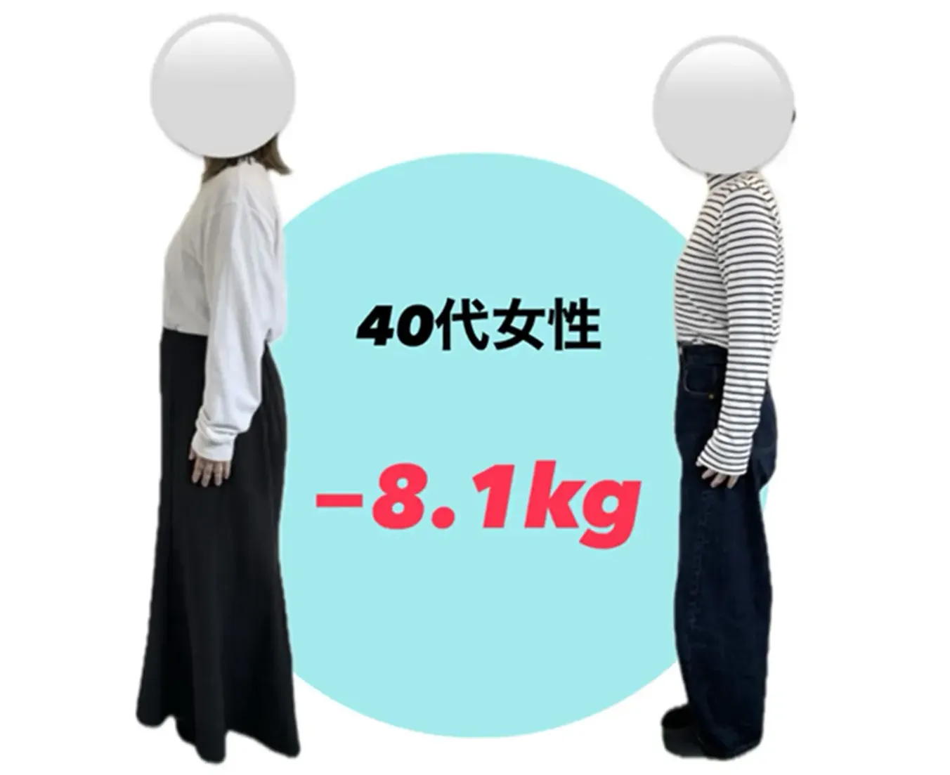 60代女性のビフォーアフター写真